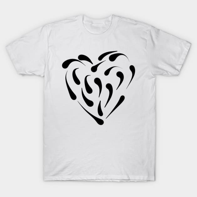 Heart T-Shirt by BahArt